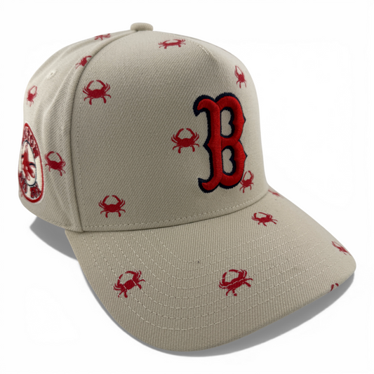 Mitchell & Ness Boston Red Sox Crab A-Frame Pro Pinch Fit Snapback Adjustable