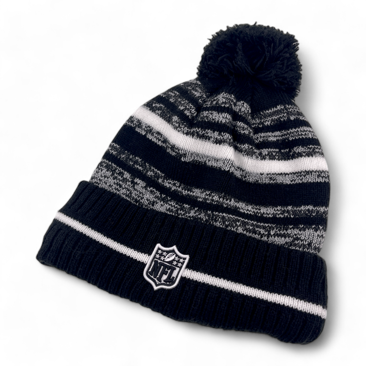 New Era Chicago Bears NFL Sport Knit Removable Pom Beanie Cuffed Knit Cap Hat