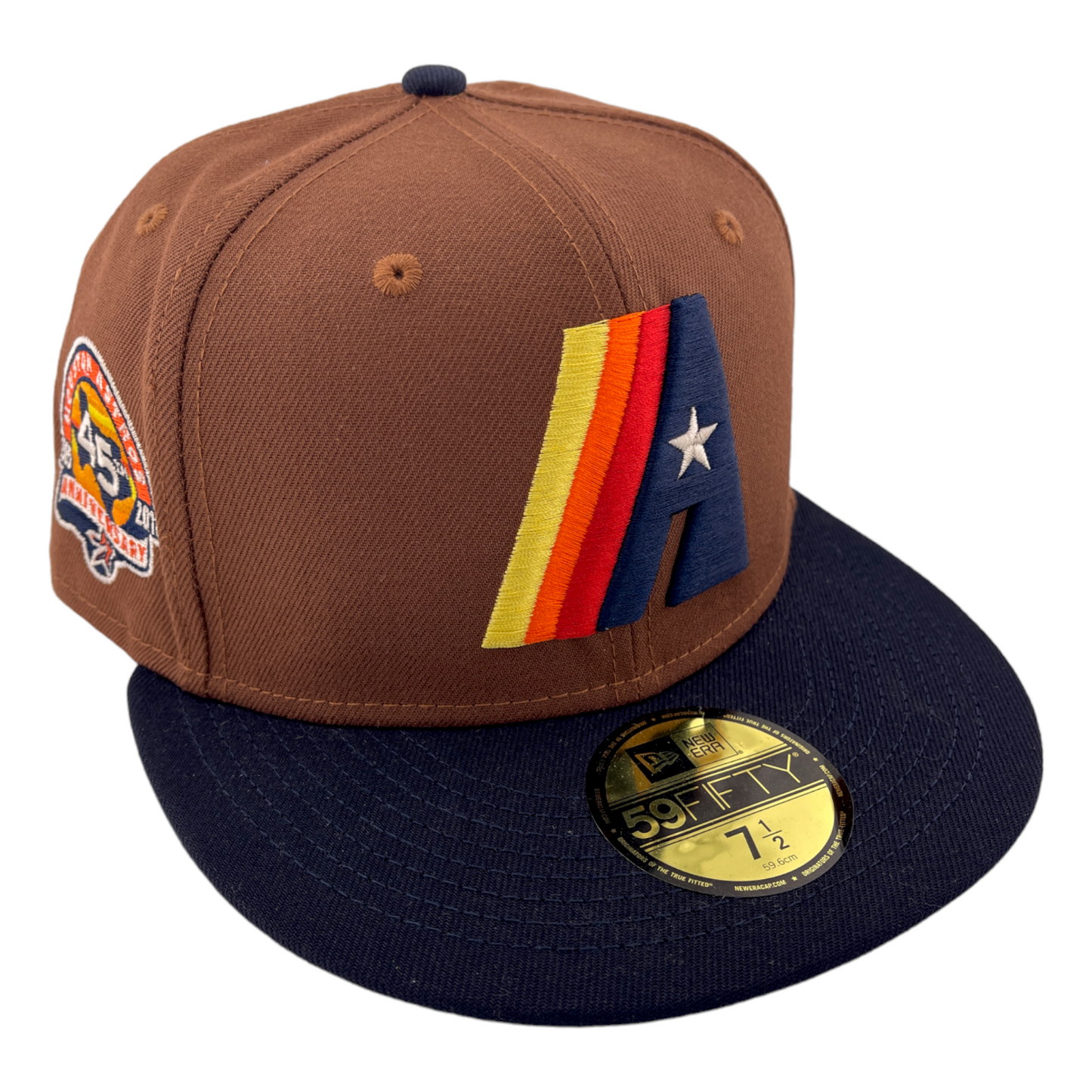 New Era Houston Astros MLB Harvest 45th Anniversary Patch 59Fifty Fitted Hat Cap