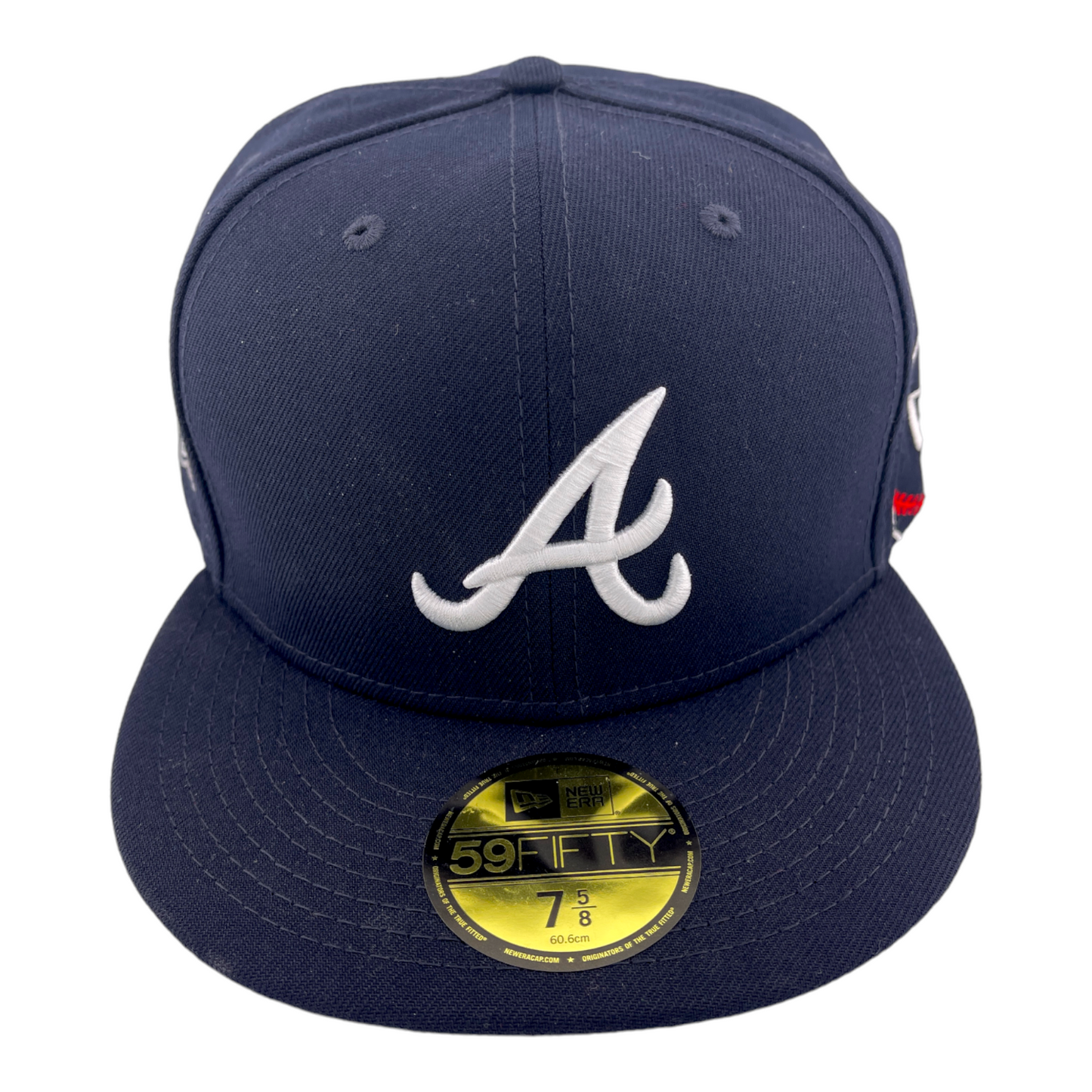 New Era Atlanta Braves Inaugural Season Patch Back Embroidery UV 59FIFTY Hat Cap