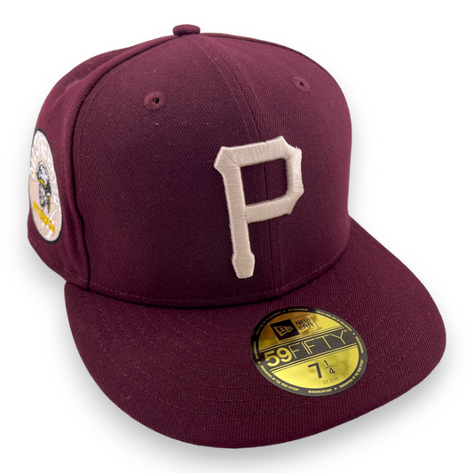 New Era Pittsburgh Pirates All-Star Game Patch Maroon/Beige UV 59FIFTY Hat Cap