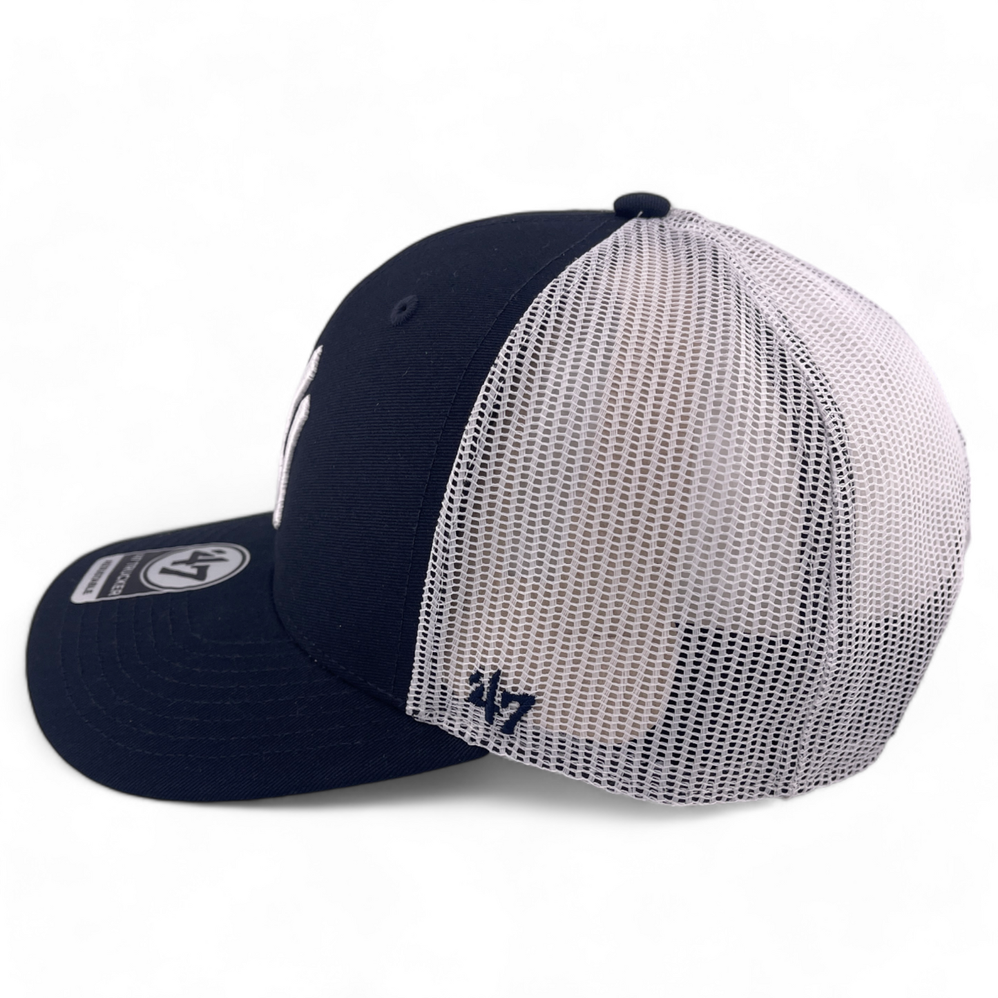 '47 Brand New York Yankees MLB Navy/White Trucker Snapback Mesh Back Hat Cap