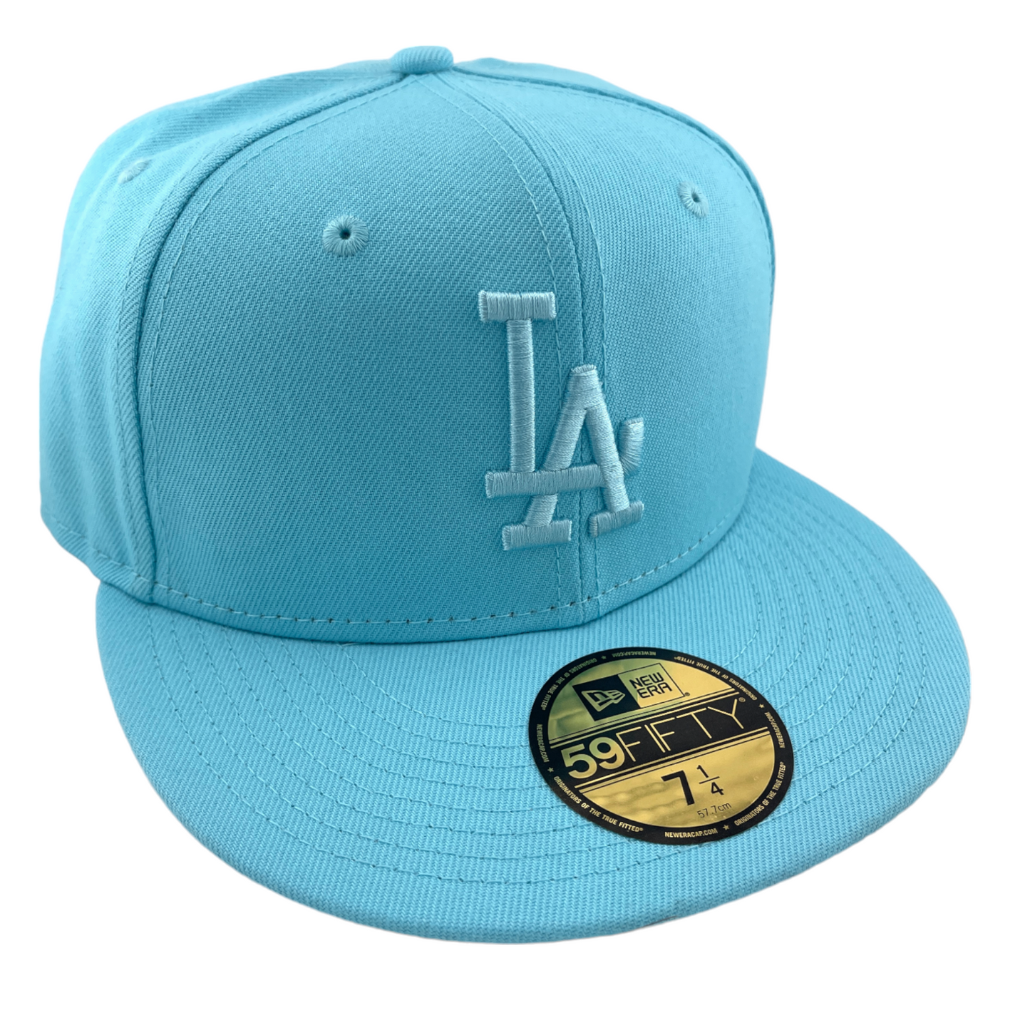 New Era LA Los Angeles Dodgers Light Blue Color Pack Grey UV 59FIFTY Fitted Hat Cap