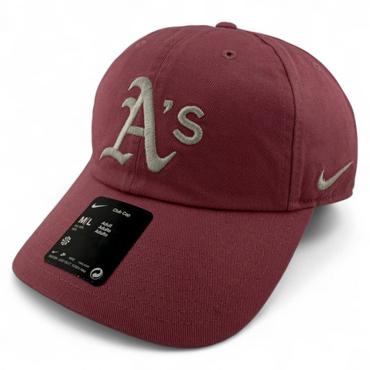 Nike Oakland Athletics A's MLB Pink Club Cap Unstructured Adjustable Dad Hat