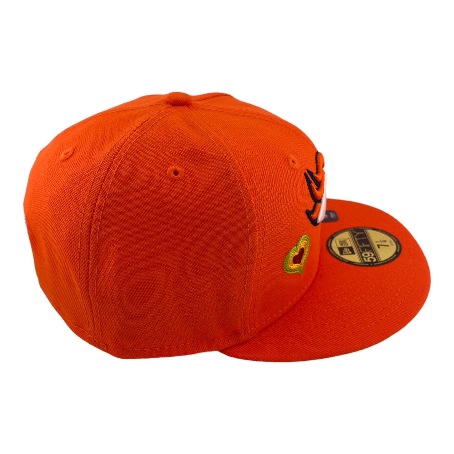 New Era Denver Broncos Chain Stitch Hearts Orange/Pink UV 59FIFTY Fitted Hat Cap