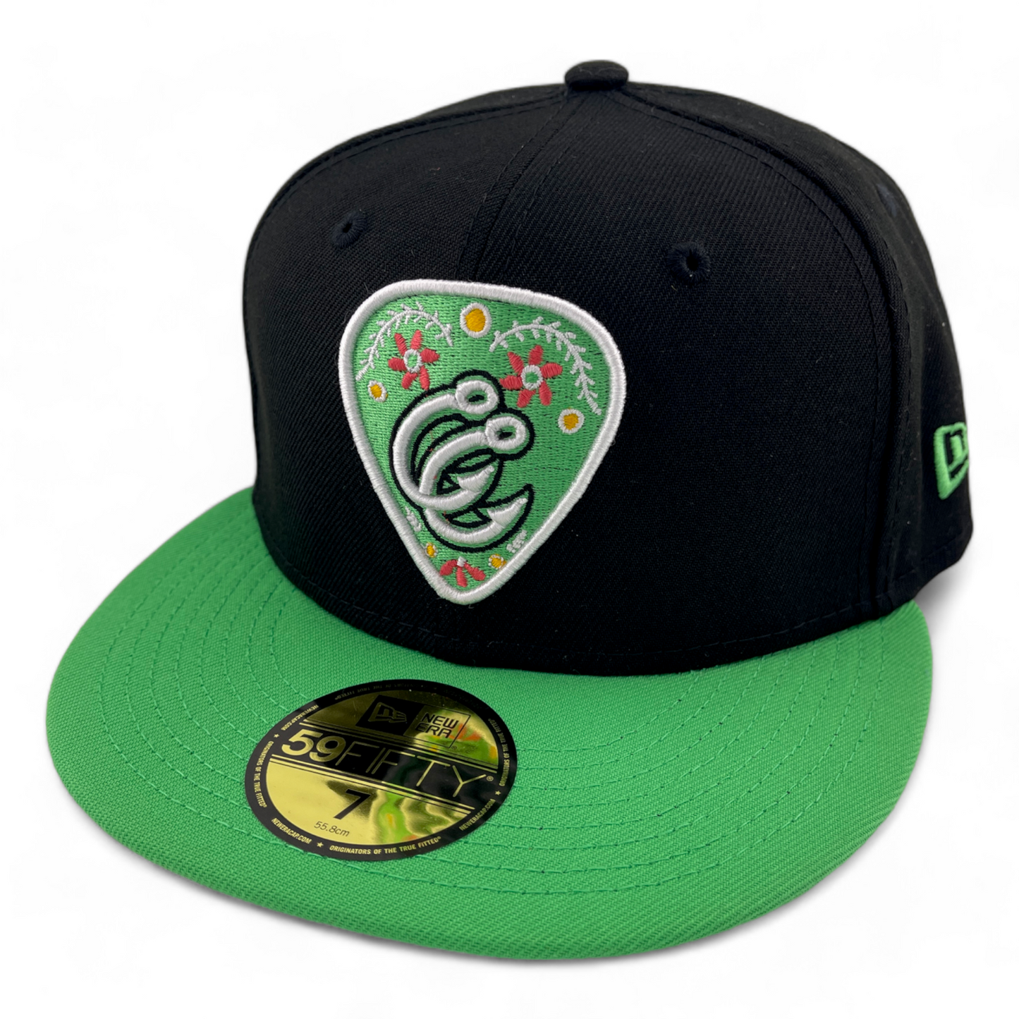 New Era Corpus Christi Hooks MiLB Cumbias Logo Pack Green 59Fifty Fitted Hat Cap