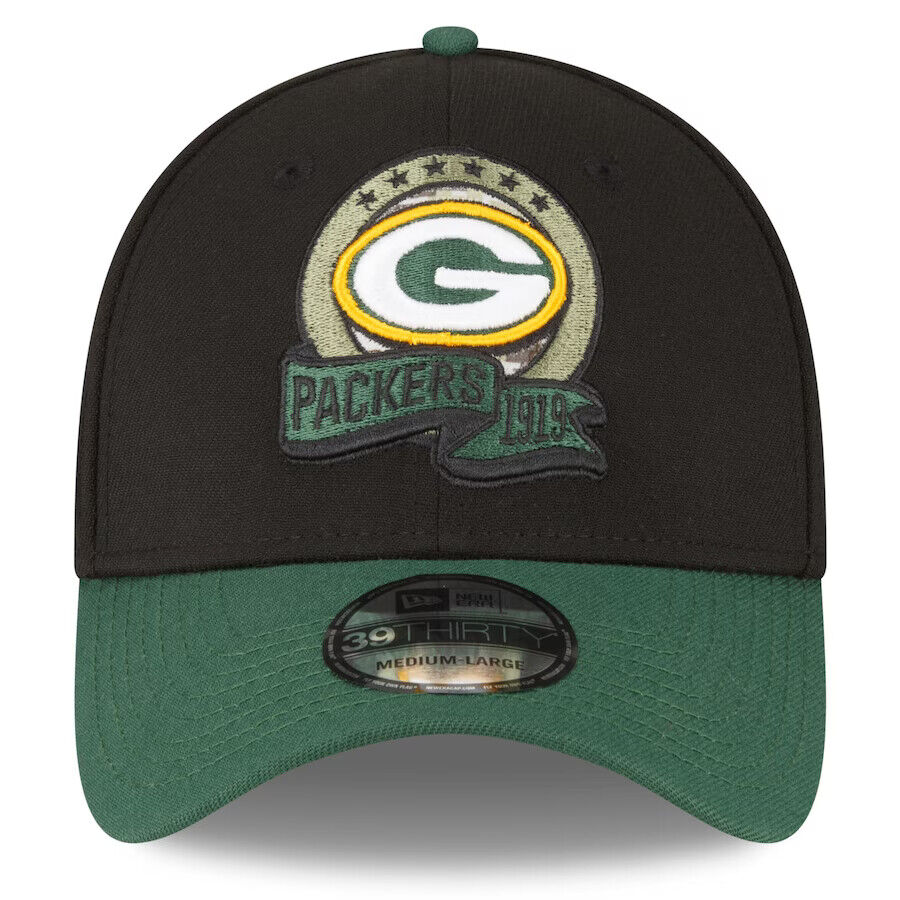 New Era Green Bay Packers NFL 2022 Salute to Service 39Thirty Flex Hat Cap