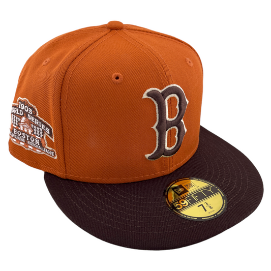 New Era Boston Red Sox MLB 1903 World Series Patch Copper 59Fifty Fitted Hat Cap