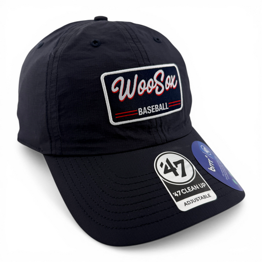 '47 Brand Worcester WooSox Brrr Fairway Navy Clean Up Adjustable Dad Hat Cap