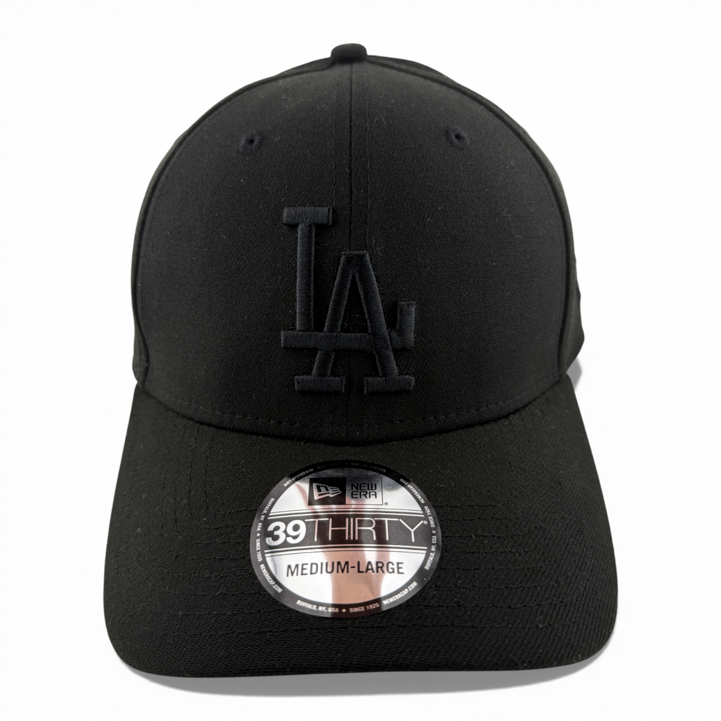 New Era Los Angeles Dodgers MLB All Blackout Blacked Out 39Thirty Flex Fit Hat