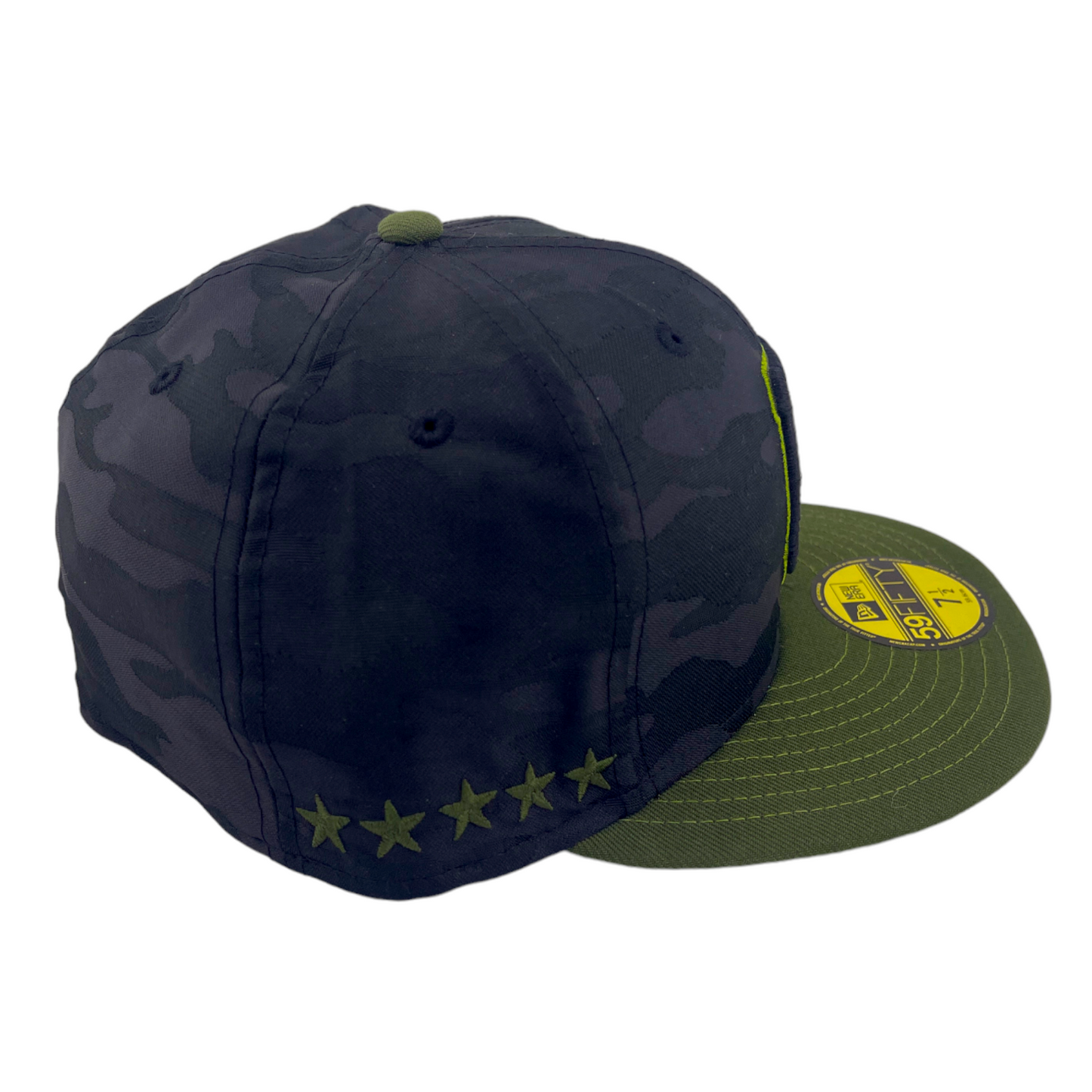 New Era Pittsburgh Pirates P Logo Alternate Black Camo/Olive 59FIFTY Fitted Hat Cap