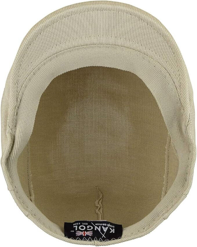 KANGOL Tropic 507 Ivy Lightweight Classic Beige Flat Cap Hat Mens Size Large