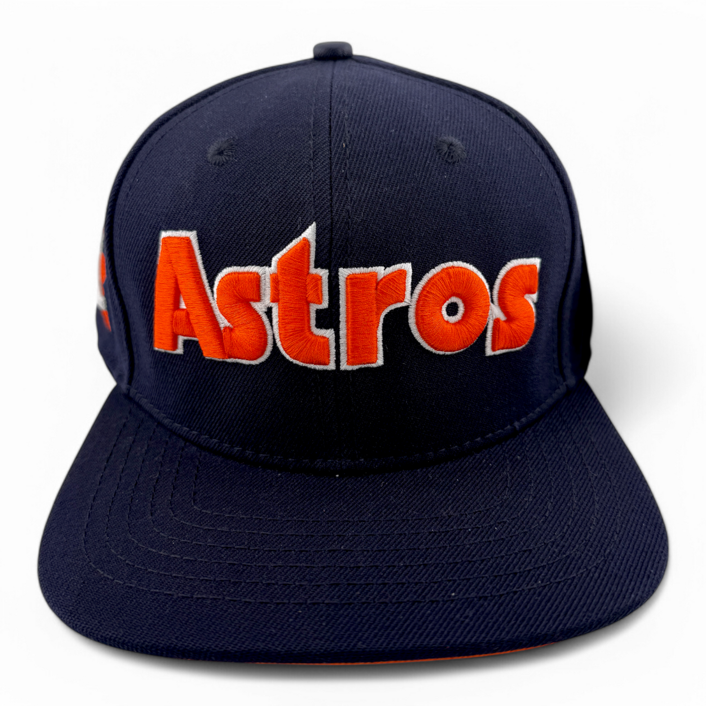 Pro Standard Houston Astros Side Patch Navy/Orange Adjustable Snapback Hat Cap