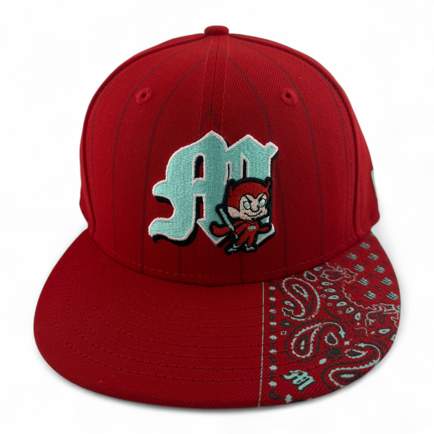 New Era Diablos Rojos del México LMB Pinstripe Bandana 59FIFTY Fitted Hat Cap