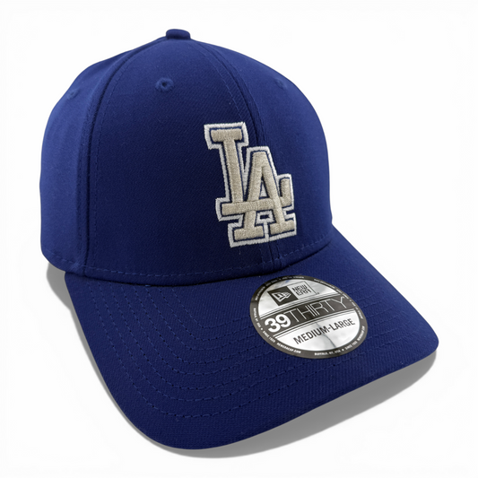 New Era Los Angeles Dodgers MLB Classic Glitter Logo 39Thirty Flex Fit Hat Cap