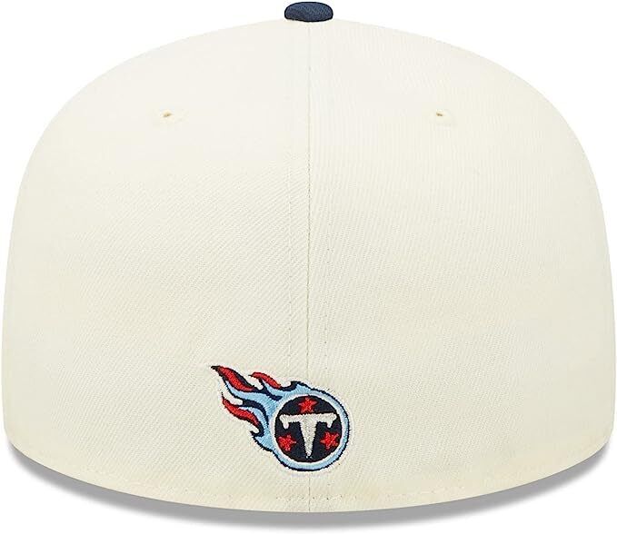 New Era Tennessee Titans 2022 Sideline NFL Cream 59FIFTY Fitted Hat Cap