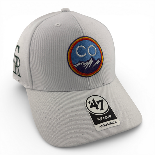 '47 Brand Colorado Rockies MLB City Connect Logo MVP Snapback Adjustable Hat Cap