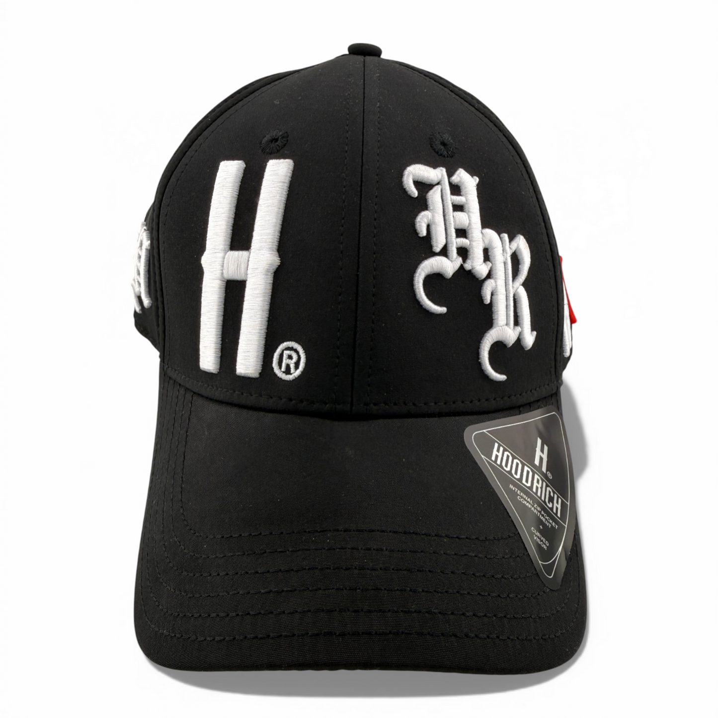 Hoodrich OG Heat Sport Strapback Internal Zipper Pocket Black Adjustable Hat Cap