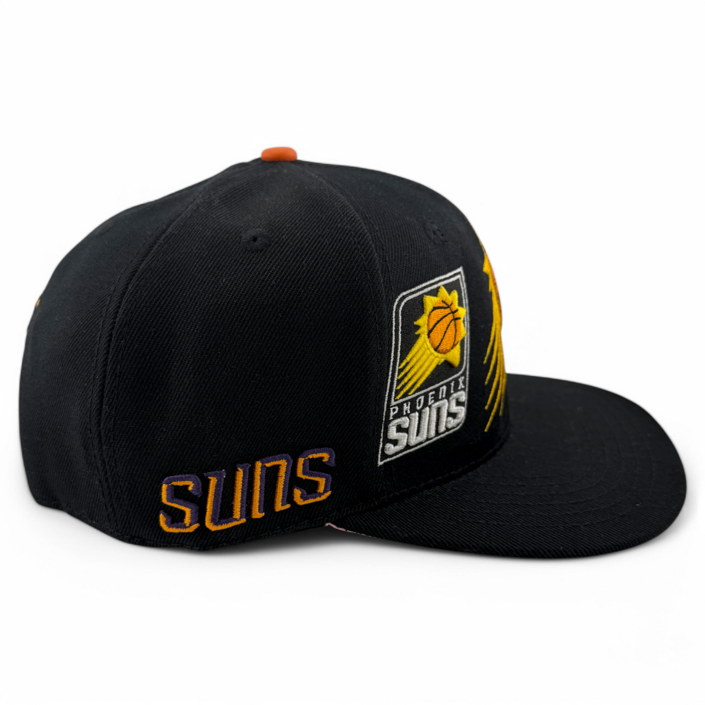 Pro Standard Phoenix Suns Multi Logo Black/Pink UV Snapback Adjustable Hat Cap