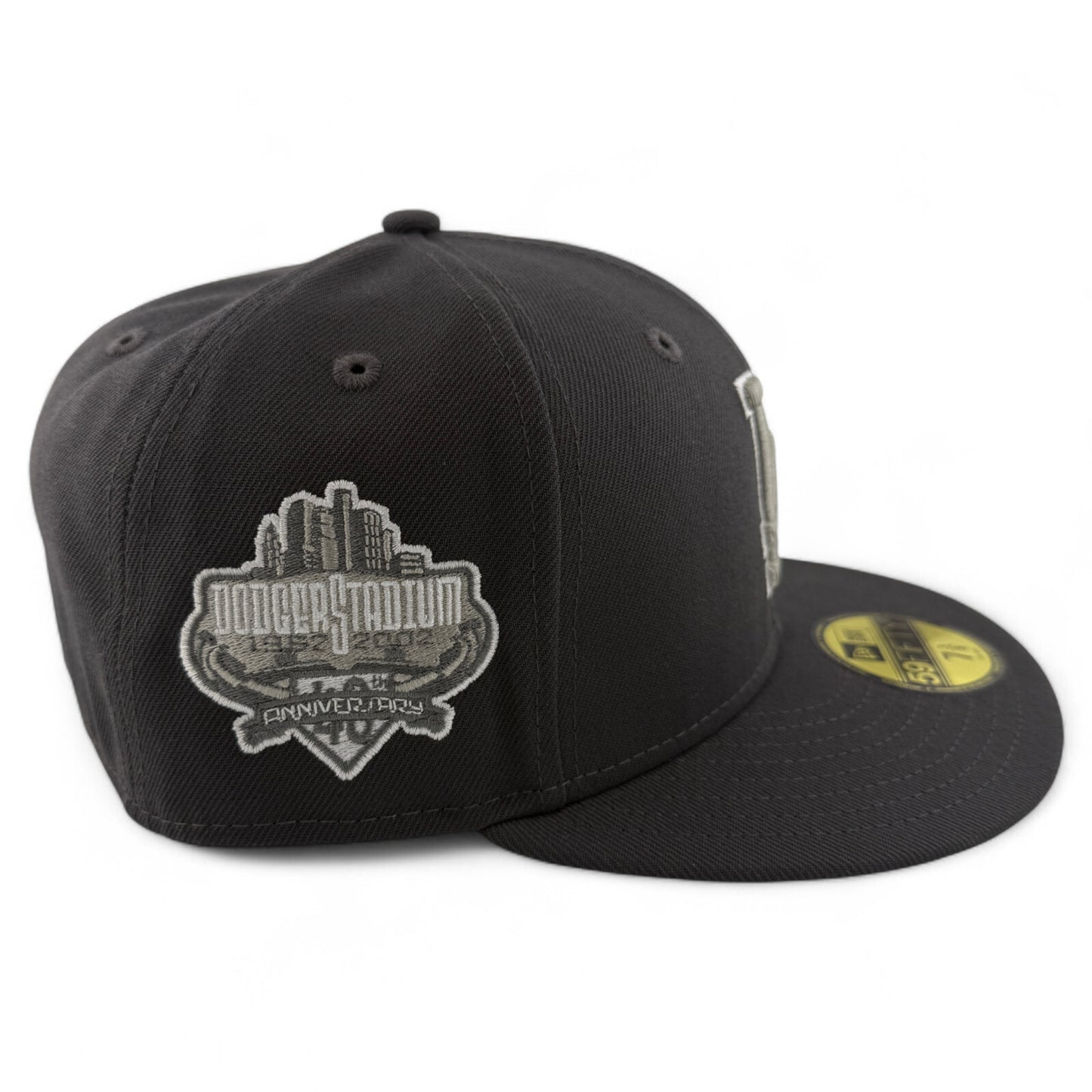 New Era Los Angeles Dodgers MLB Stadium Patch Graphite 59FIFTY Fitted Hat Cap