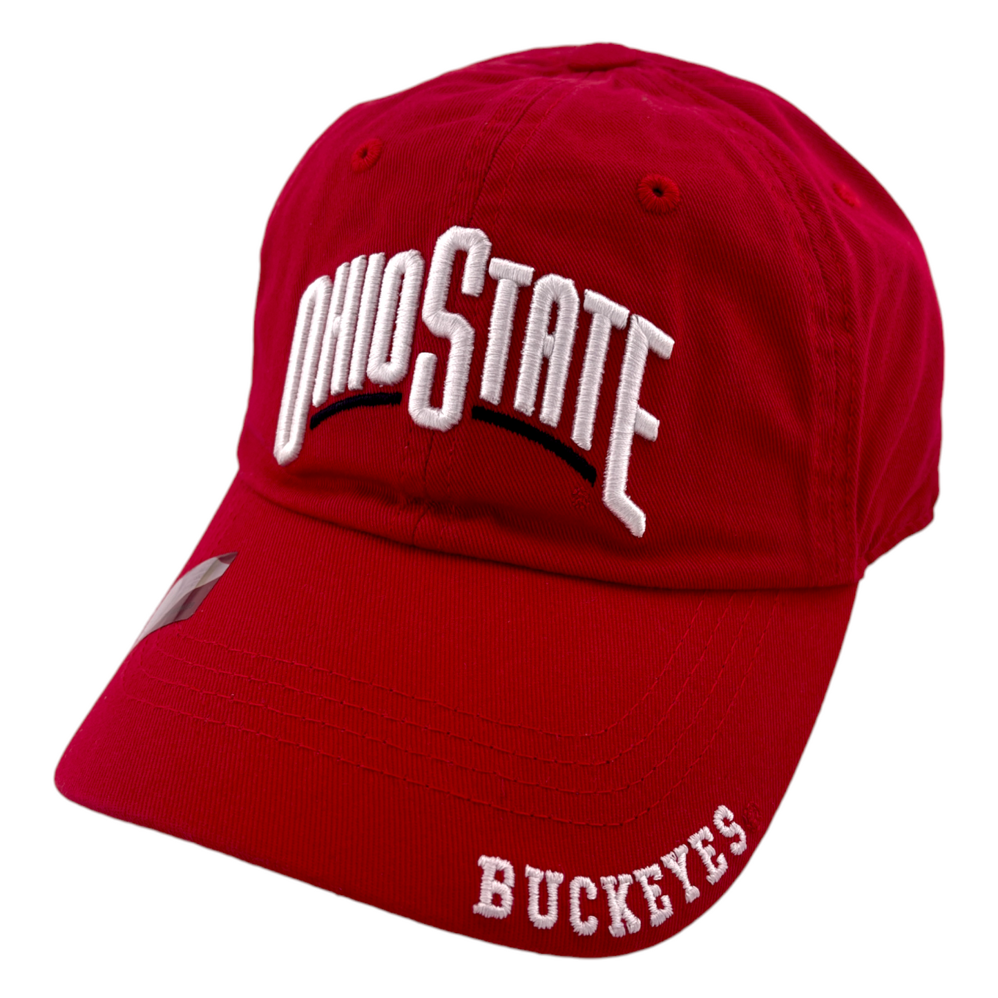 Ohio State University Buckeyes NCAA Ohio State Logo Red Adjustable Dad Hat Cap