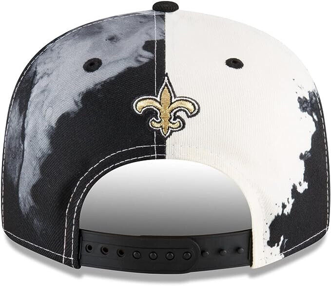 New Era New Orleans Saints 2022 Sideline NFL Ink Dye Black 9FIFTY Snapback Hat Cap