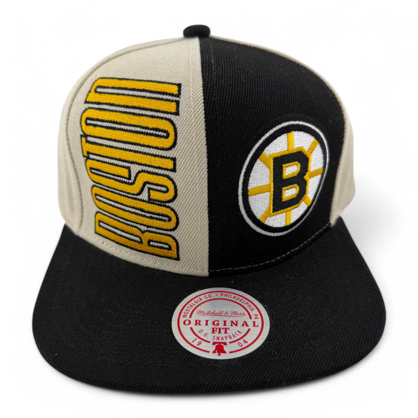 Mitchell & Ness Boston Bruins NHL Pop Panel Original Fit Snapback Hat Cap