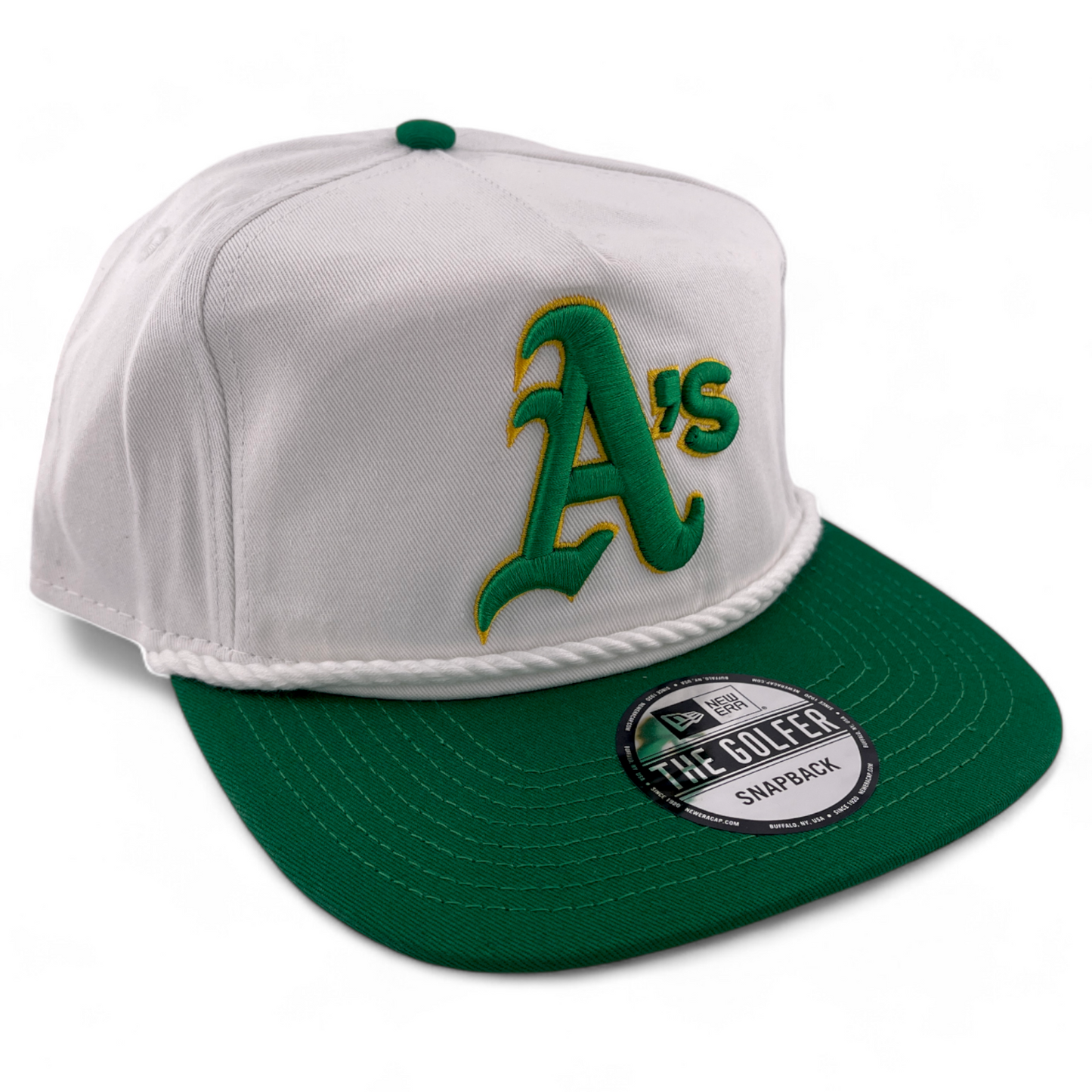 New Era Oakland Athletics A's MLB The Golfer A-Frame Snapback Adjustable Hat Cap