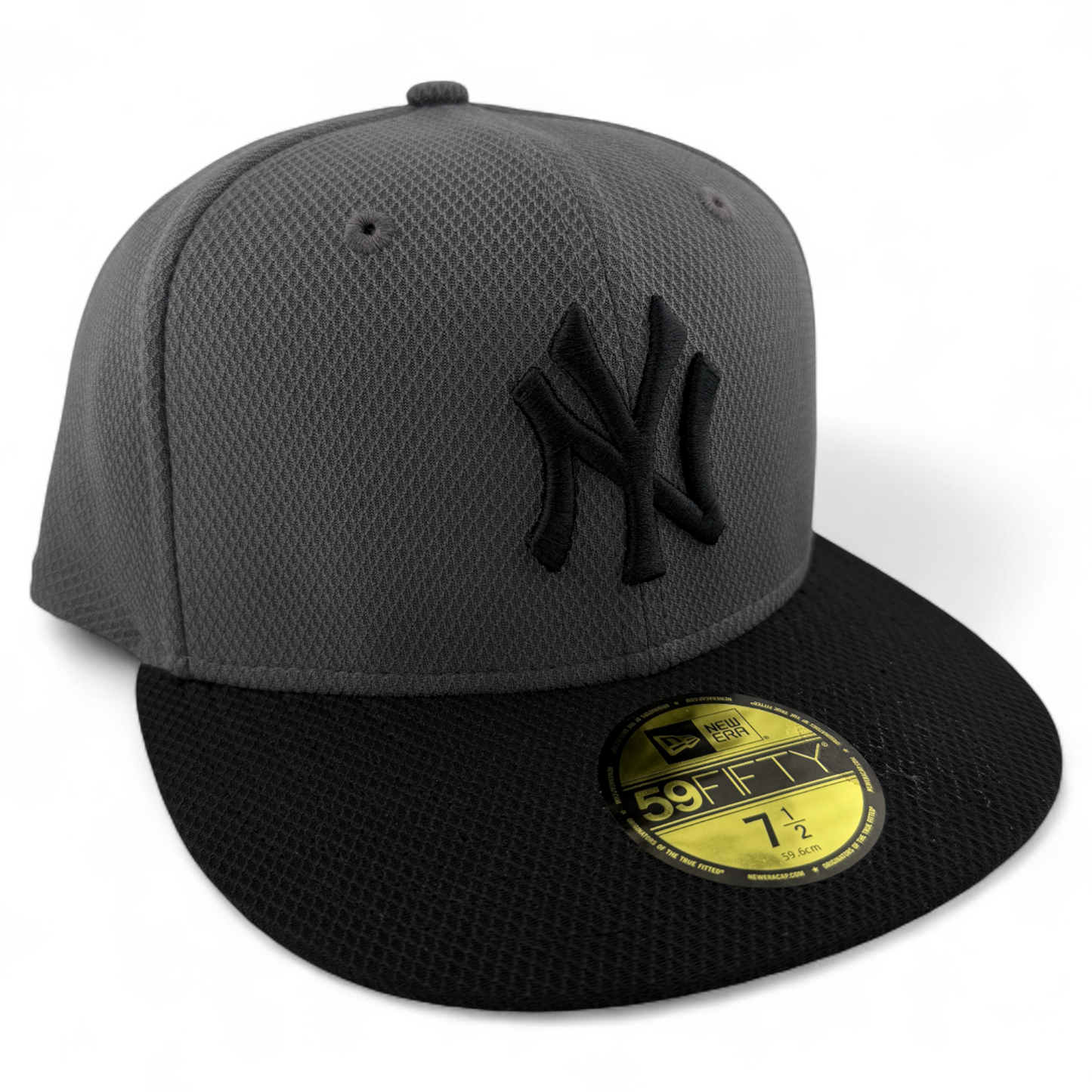 New Era New York Yankees MLB Graphite Gun Metal Diamond 59Fifty Fitted Hat Cap