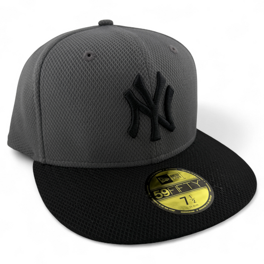 New Era New York Yankees MLB Graphite Gun Metal Diamond 59Fifty Fitted Hat Cap