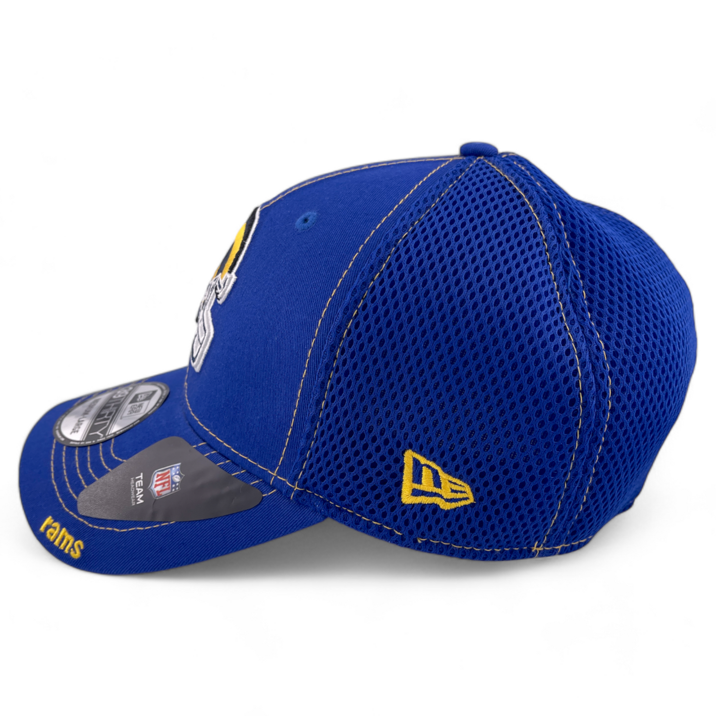 New Era Los Angeles Rams NFL Royal Blue Neo Mesh Back 39Thirty Hat Cap