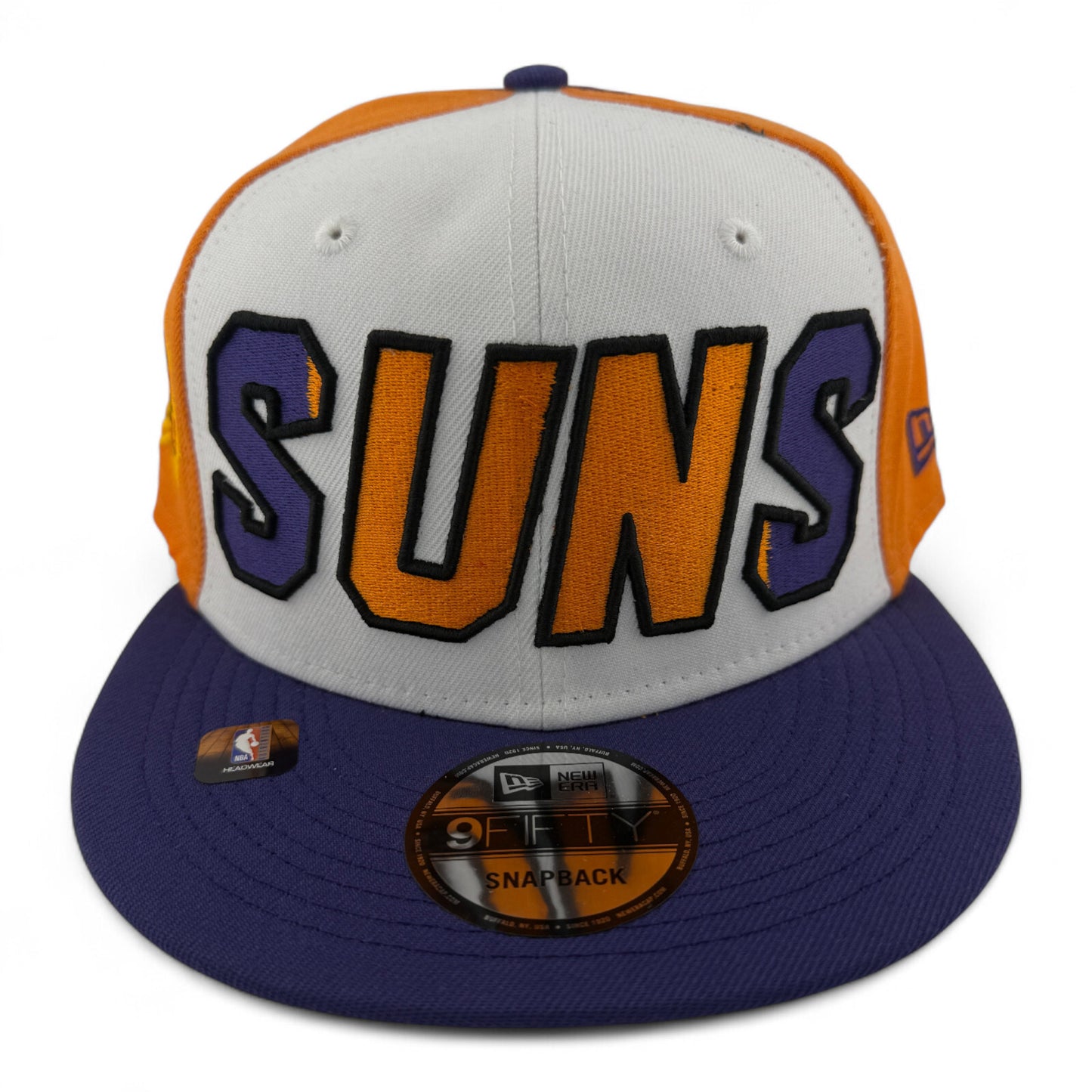 New Era Phoenix Suns NBA 2023 Back Half Black/Green 9Fifty Snapback Hat Cap