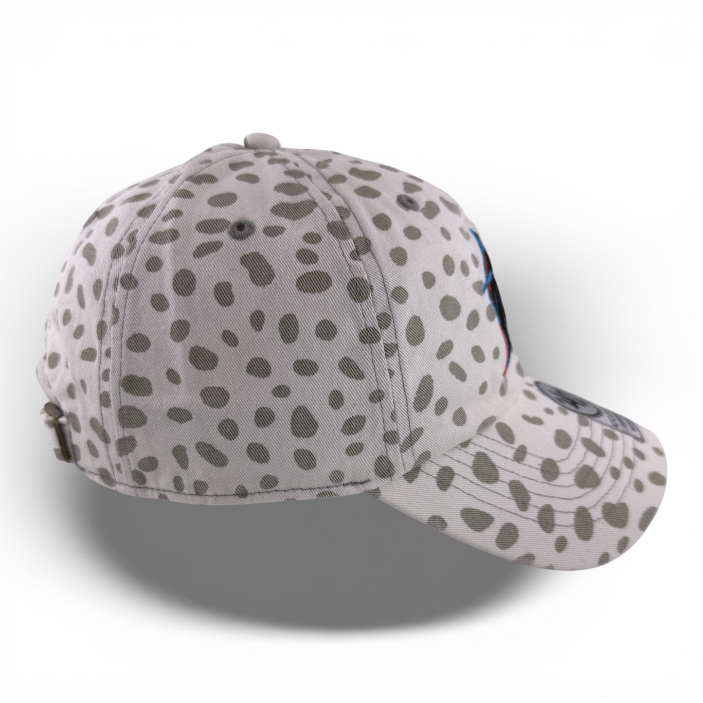 '47 Brand Miami Marlins MLB Grey Cheetah Clean Up Women's Adjustable Dad Hat Cap