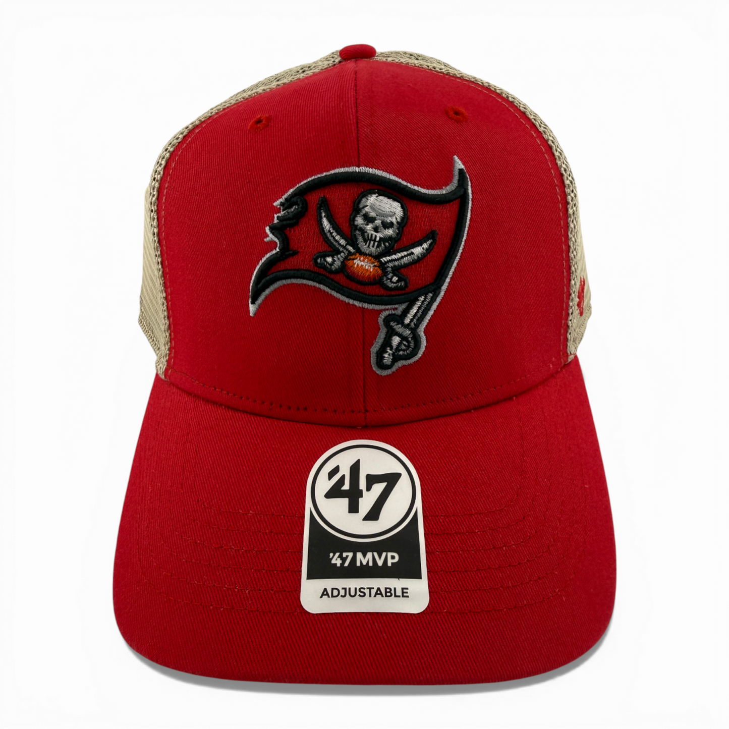 '47 Brand Tampa Bay Buccaneers NFL Trawler Mesh Snap Back MVP Adjustable Hat Cap