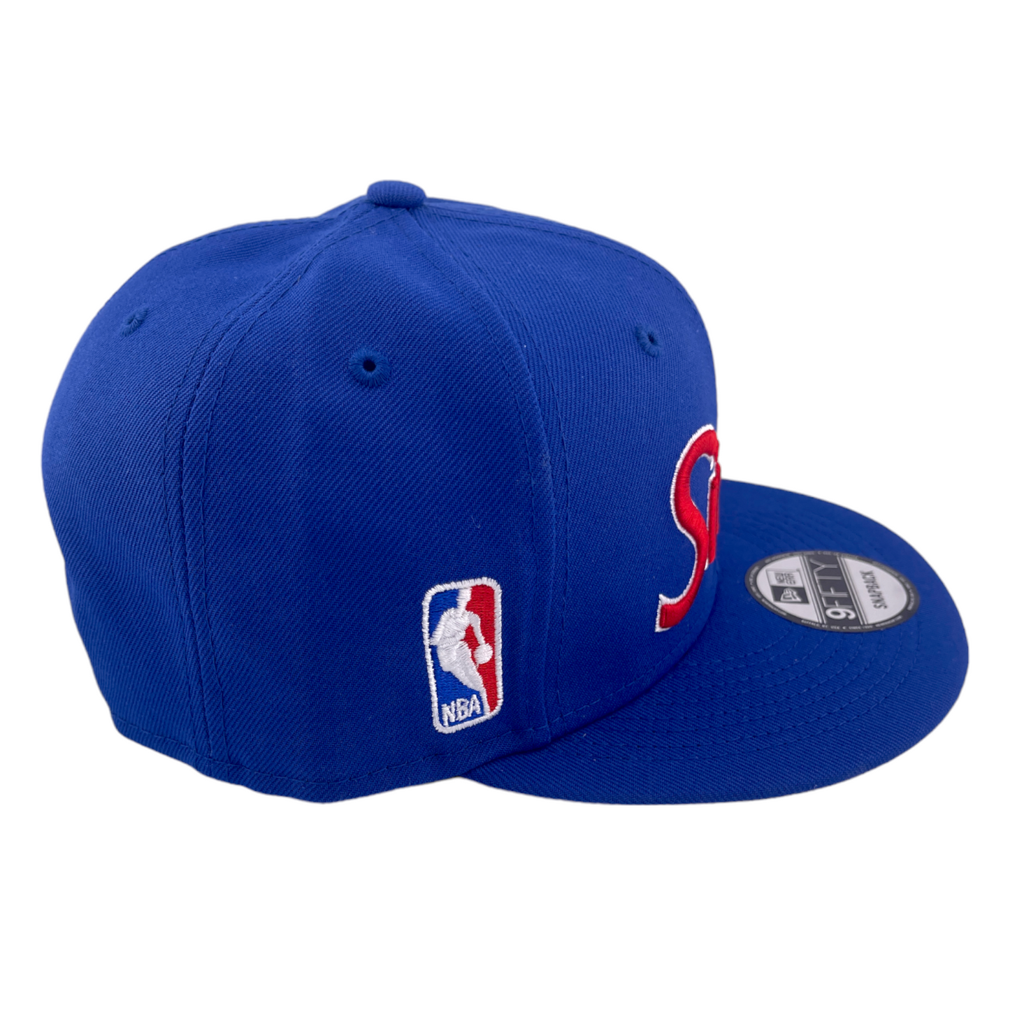 New Era Philadelphia 76ers Sixers Script Up Blue/Grey NBA 9FIFTY Snapback Hat Cap