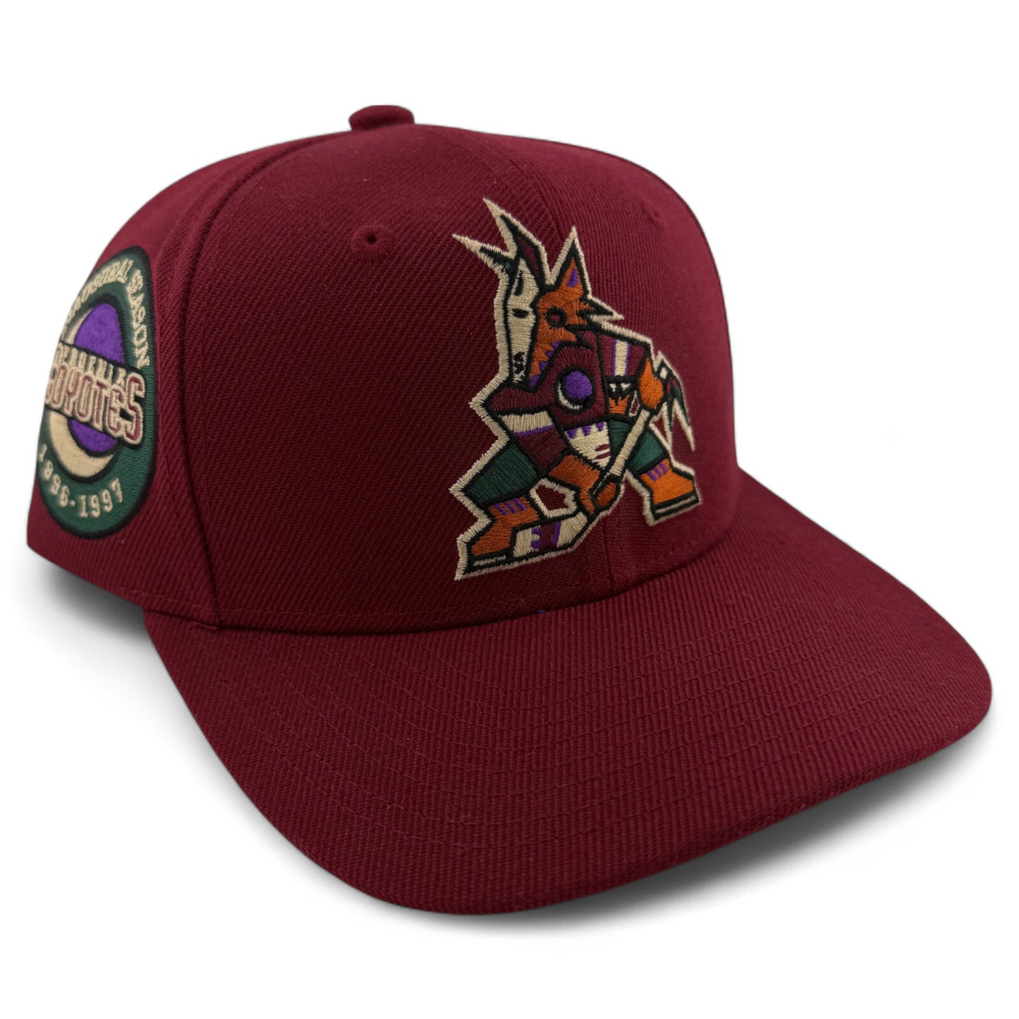 Mitchell & Ness Arizona Coyotes NHL Patch Youth Fit Snapback Adjustable Hat Kids