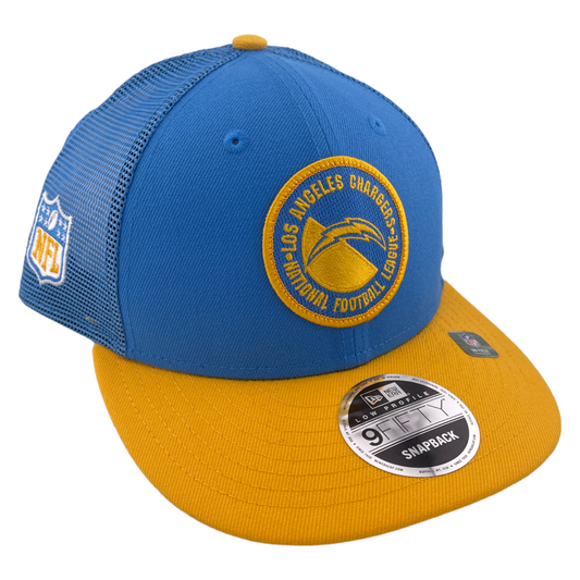 ~NEW DROP~ New Era Los Angeles Chargers 2023 Sideline 9FIFTY Low Profile Mesh Snapback Hat