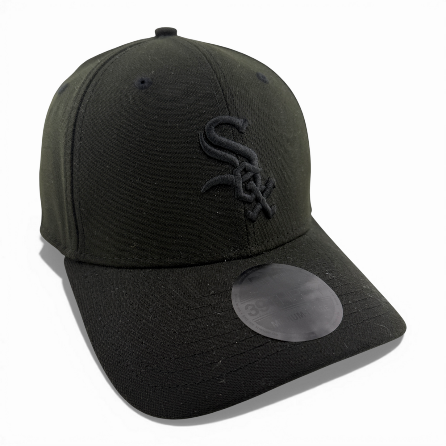 New Era Chicago White Sox MLB All Blackout Blacked Out 39Thirty Flex Fit Hat Cap