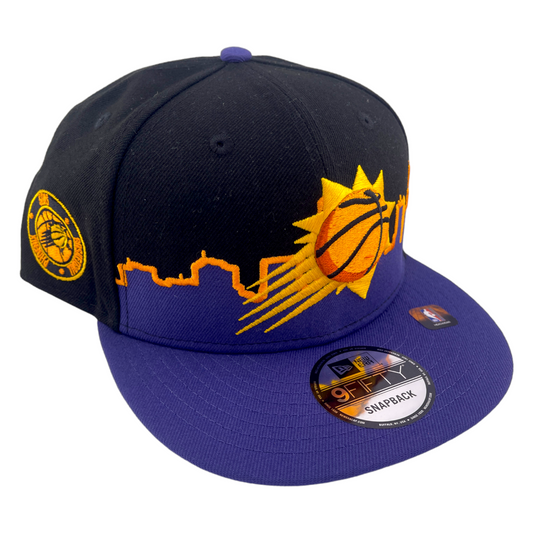 New Era Phoenix Suns Tip Off 2022 Cityscape Black/PurpleNBA 9FIFTY Snapback Hat Cap