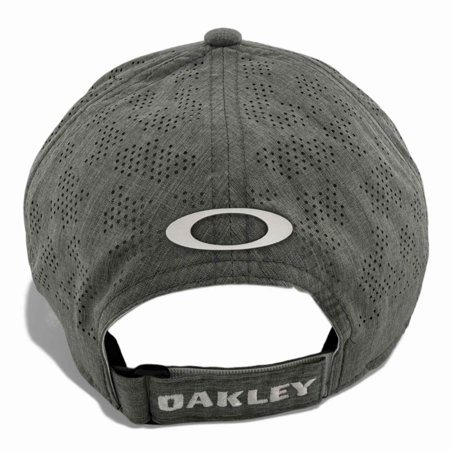 Oakley Golf Pro Performance Light Grey Sport Back Adjustable Strapback Hat Cap