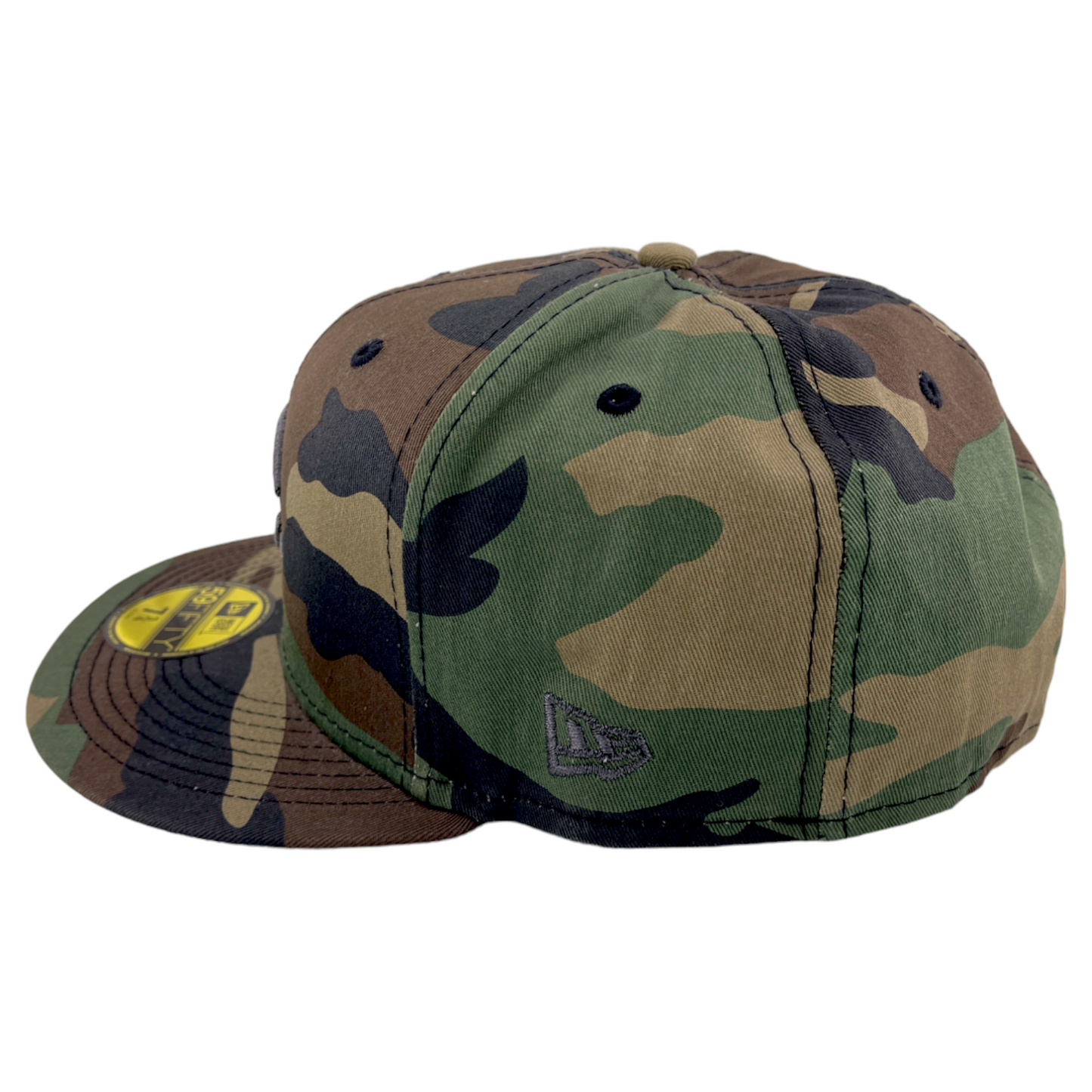 New Era Cincinnati Reds Flag Patch Camouflage Camo Gray Logo 59FIFTY Fitted Hat Cap