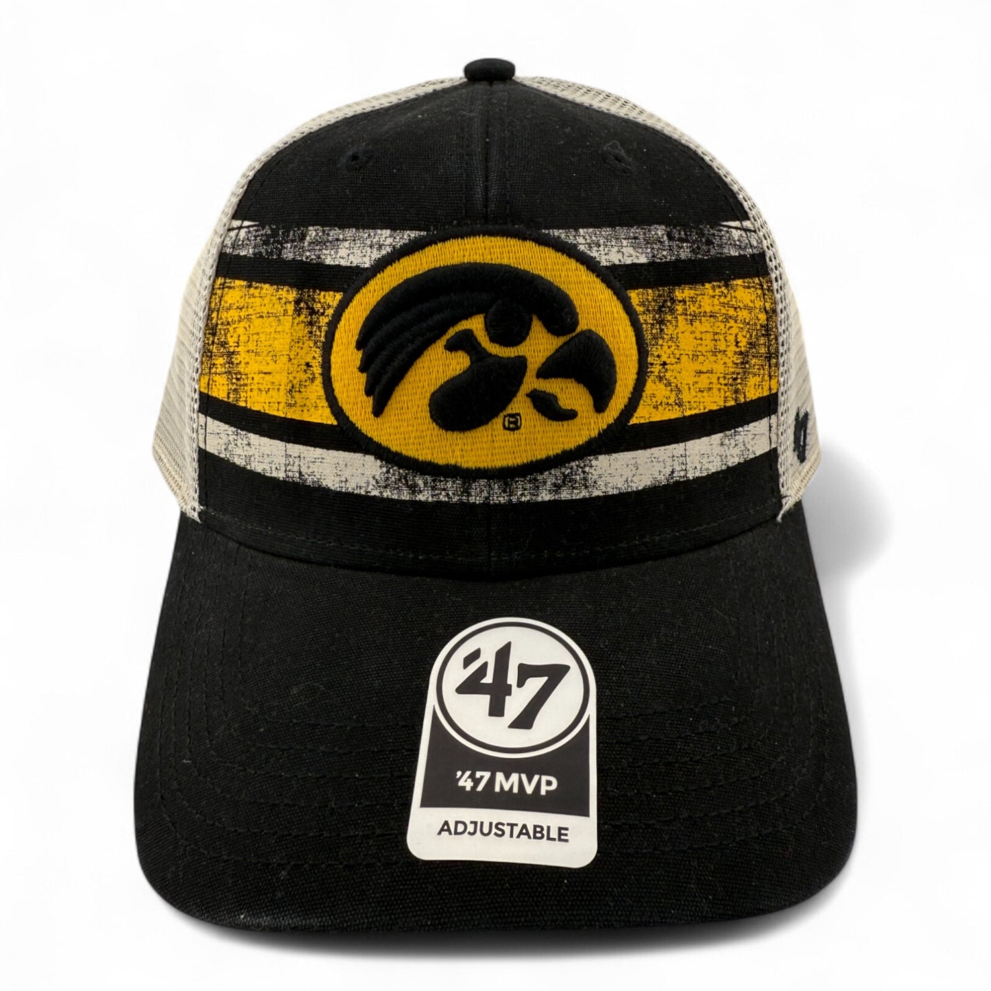 '47 Brand University of Iowa Hawkeyes NCAA MVP Mesh Adjustable Snapback Hat Cap