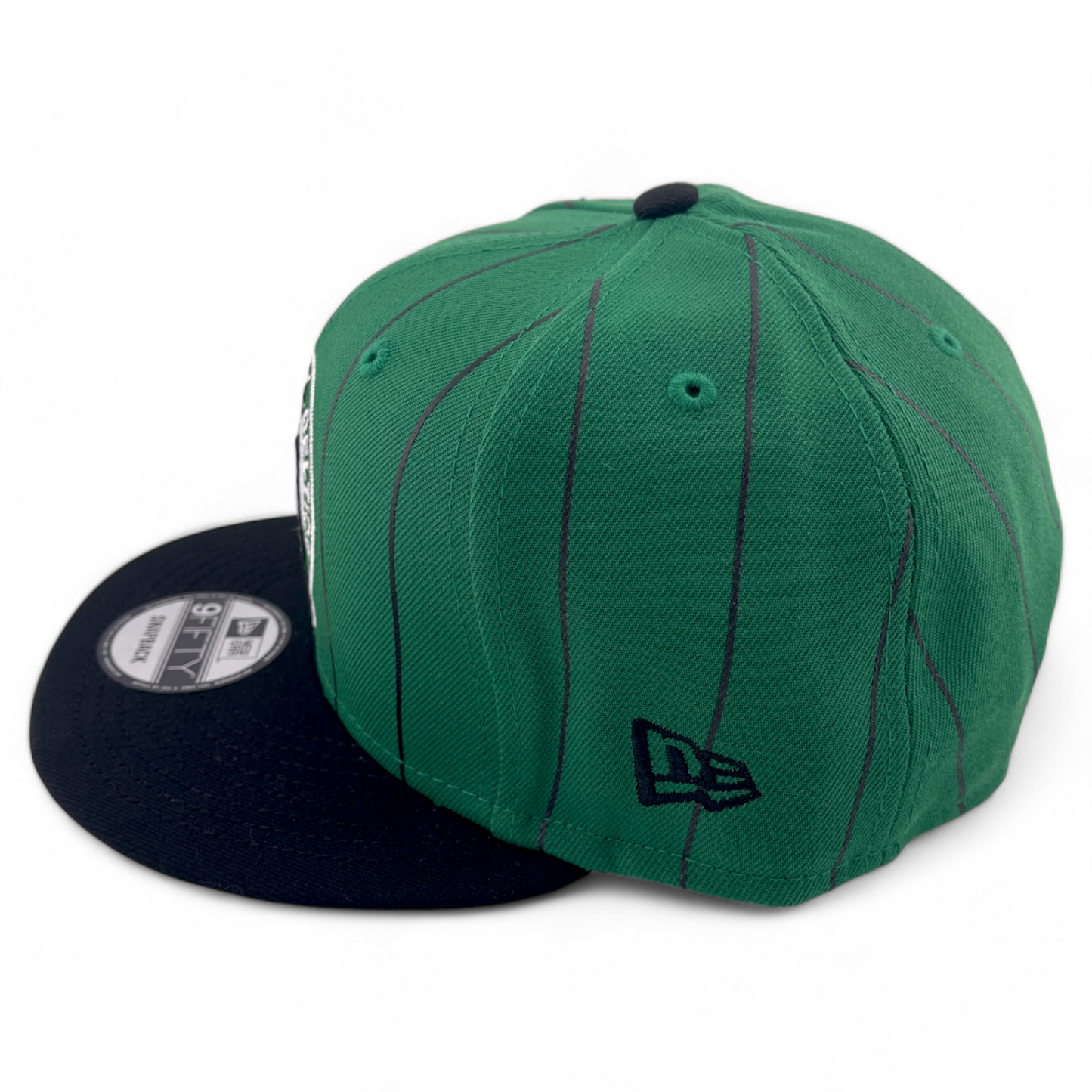 New Era Boston Celtics NBA Vintage Pinstripe Birdcage 9Fifty Snapback Hat Cap