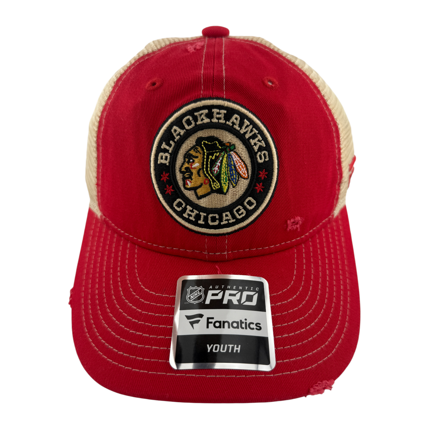 Fanatics Chicago Blackhawks NHL Authentic Pro Adjustable Dad Hat Cap Kids YOUTH