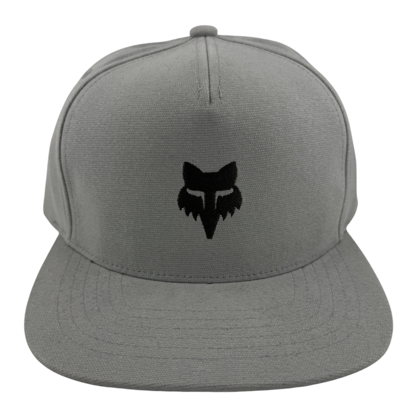 Fox Racing Fox Head Logo Grey/Black A-Frame Adjustable Snapback Hat Cap
