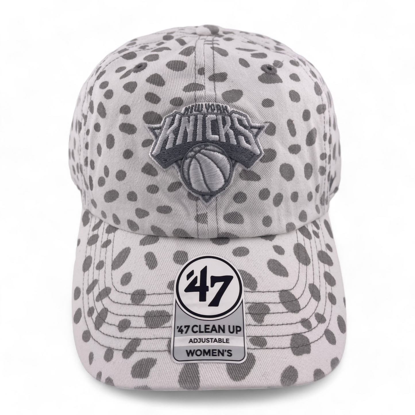 '47 Brand New York Knicks NBA Cheetah Womens Clean Up Adjustable Dad Hat Cap