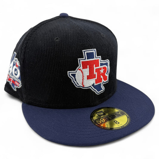 New Era Texas Rangers MLB Cord Corduroy 40th Anniversary 59FIFTY Fitted Hat Cap