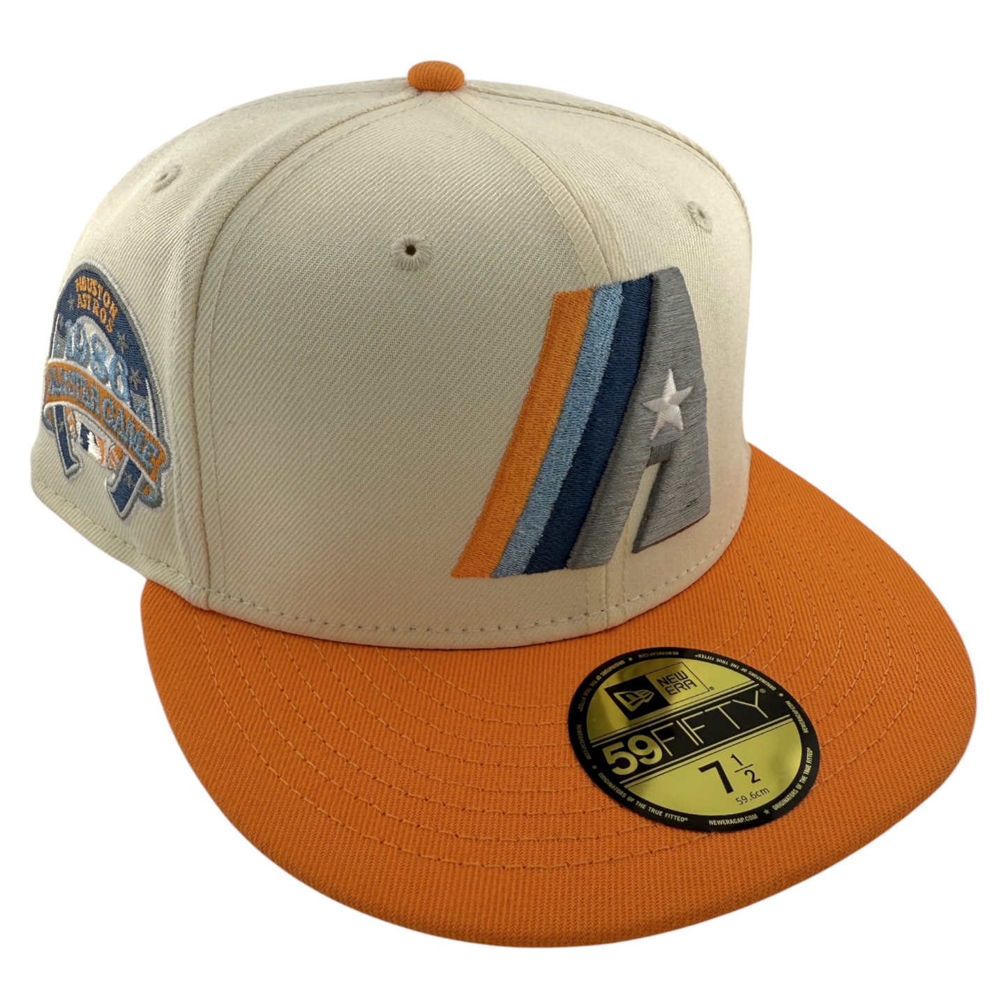 New Era Houston Astros MLB Pastel Punch Creamsicle Cream 59Fifty Fitted Hat Cap