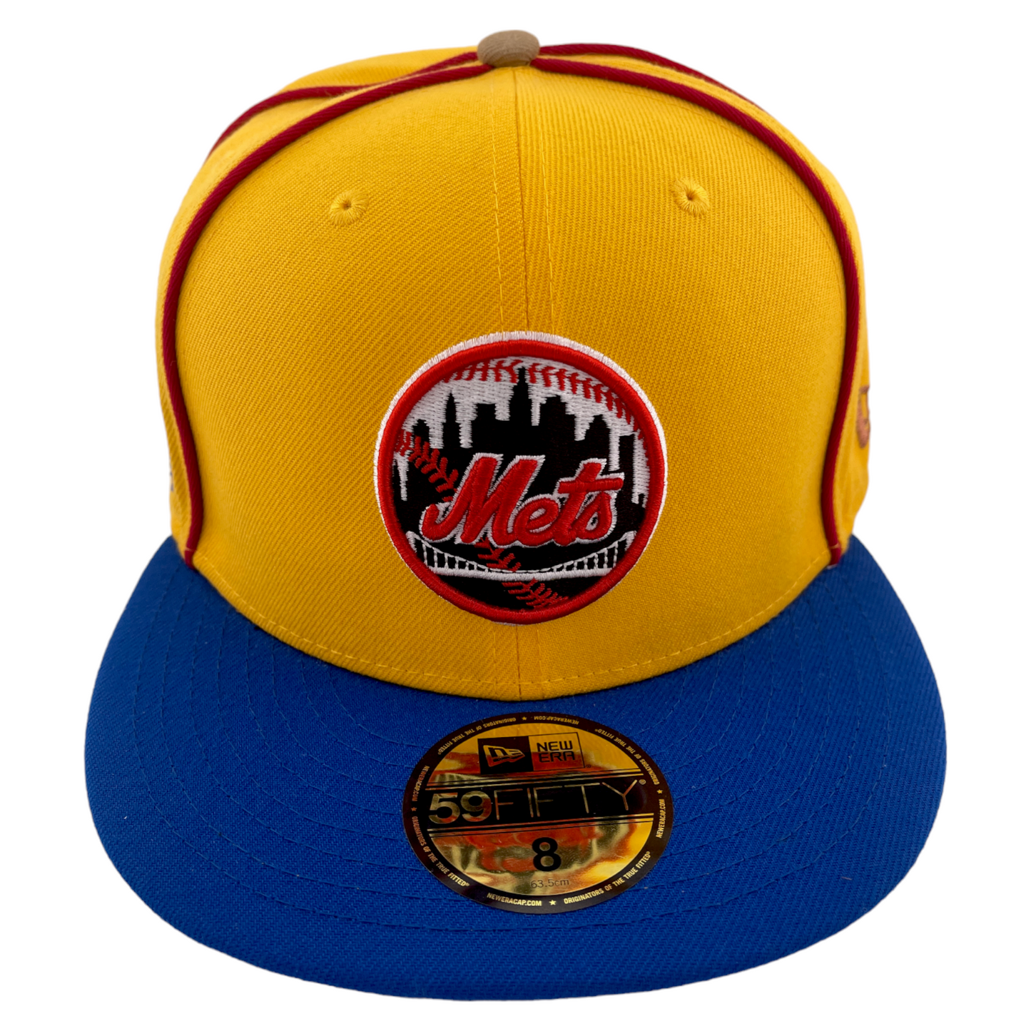 New Era New York Mets MLB Lasso Toy Pack Gold/Blue Tan UV 59Fifty Fitted Hat Cap