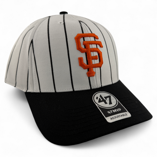 '47 Brand San Francisco Giants MLB Pinstripe MVP Snapback Adjustable Hat Cap